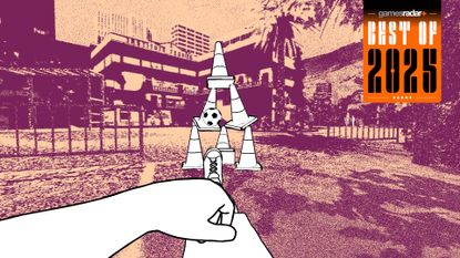 Despelote screenshot featuring a kid kicking a ball with GamesRadar+ Best of 2025 badge in upper right