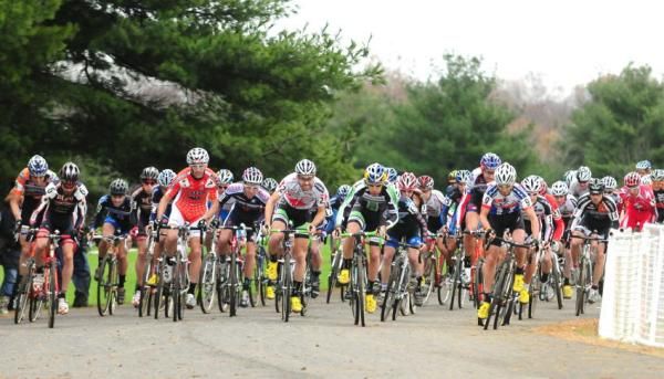 Men's start at Mercer County Park.