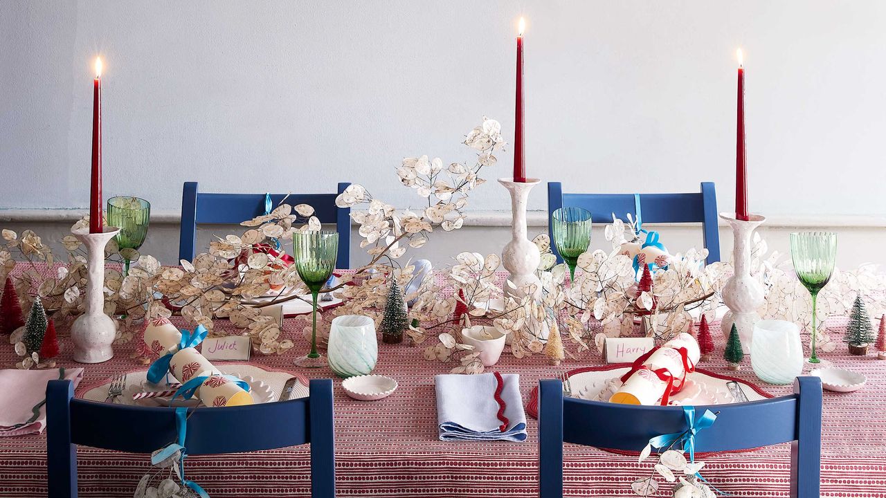 a christmas table