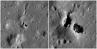 Just when you think you've seen everything, LROC reveals a natural bridge on the moon! Who would have thought? Natural bridges on the Earth are typically the result of wind and water erosion — not a likely scenario on the moon. So how did this natural bridge form? The most likely answer is dual collapse into an underground void.