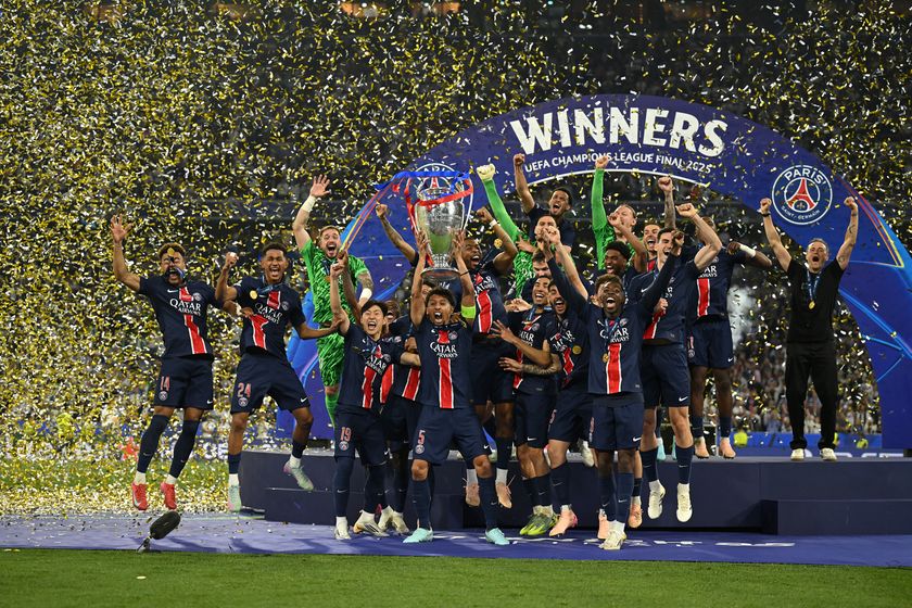 PSG celebrate their 2025 Champions League triumph