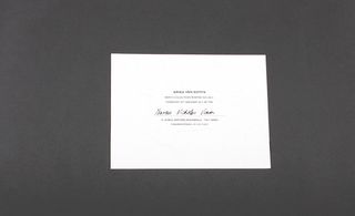 The Dries Van Noten invitation