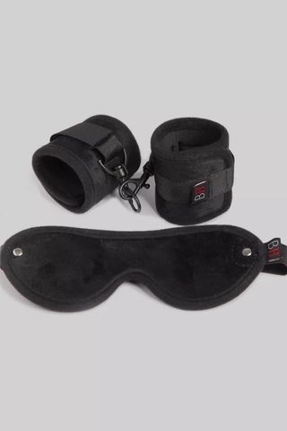 sexual handcuffs and blindfold