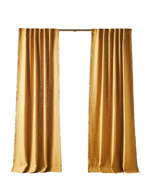Luxe Linen Blend Woven Curtain