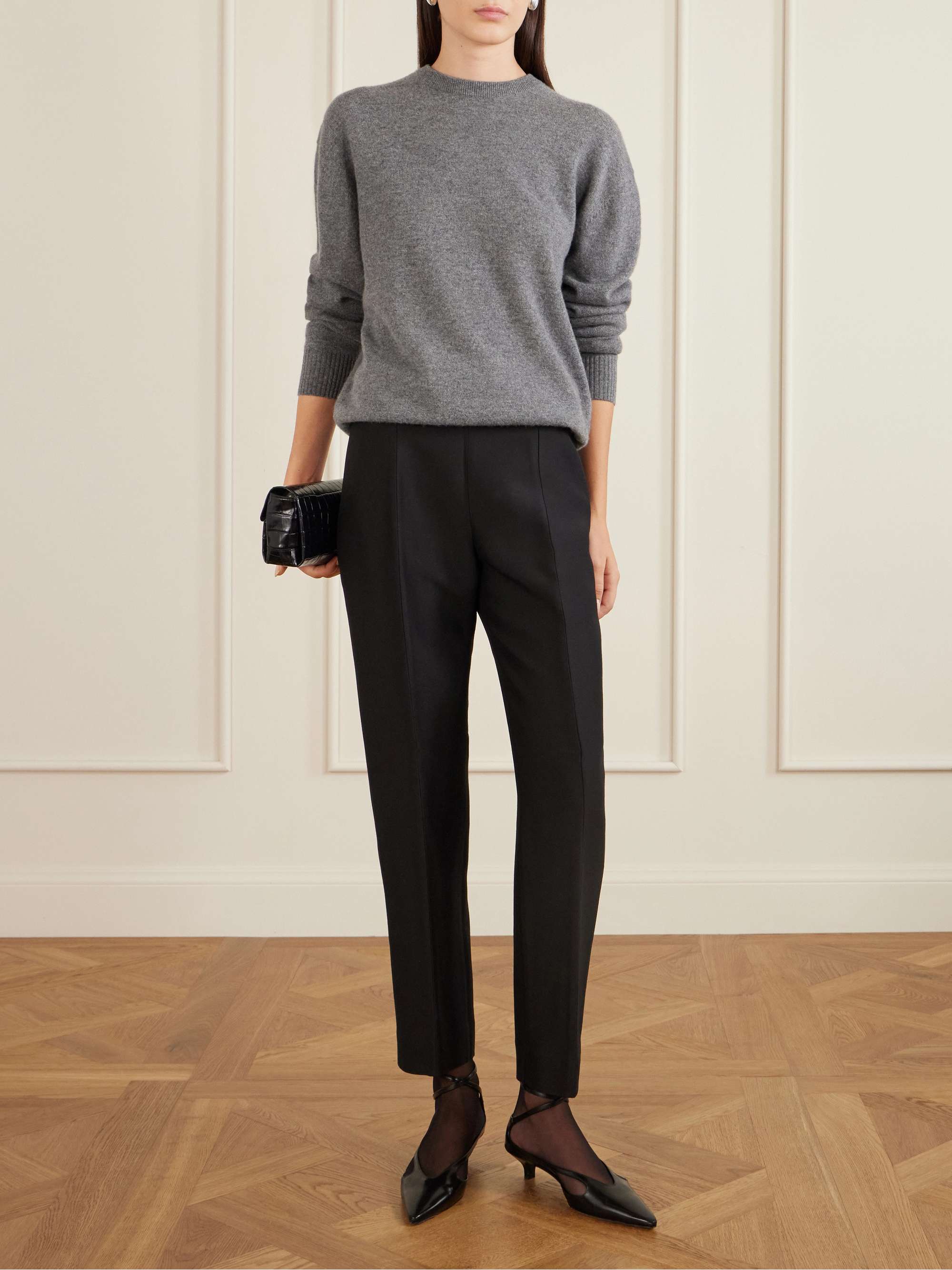 Toteme, Wool and Silk-Blend Straight-Leg Pants