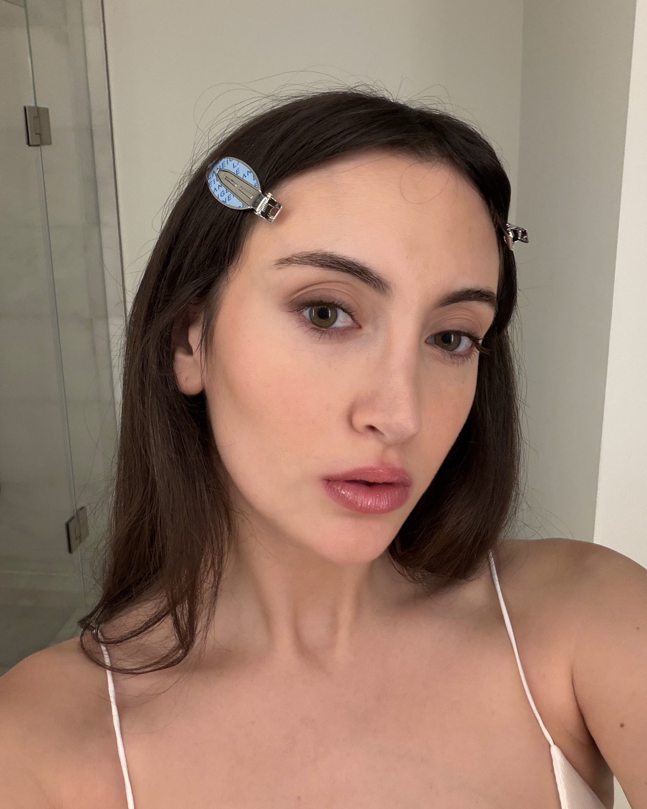 Brascia wearing the Isdin&amp;rsquo;s Fusion Water Magic under her makeup.