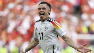 Florian Wirtz celebrates his goal in the 2024 Euros