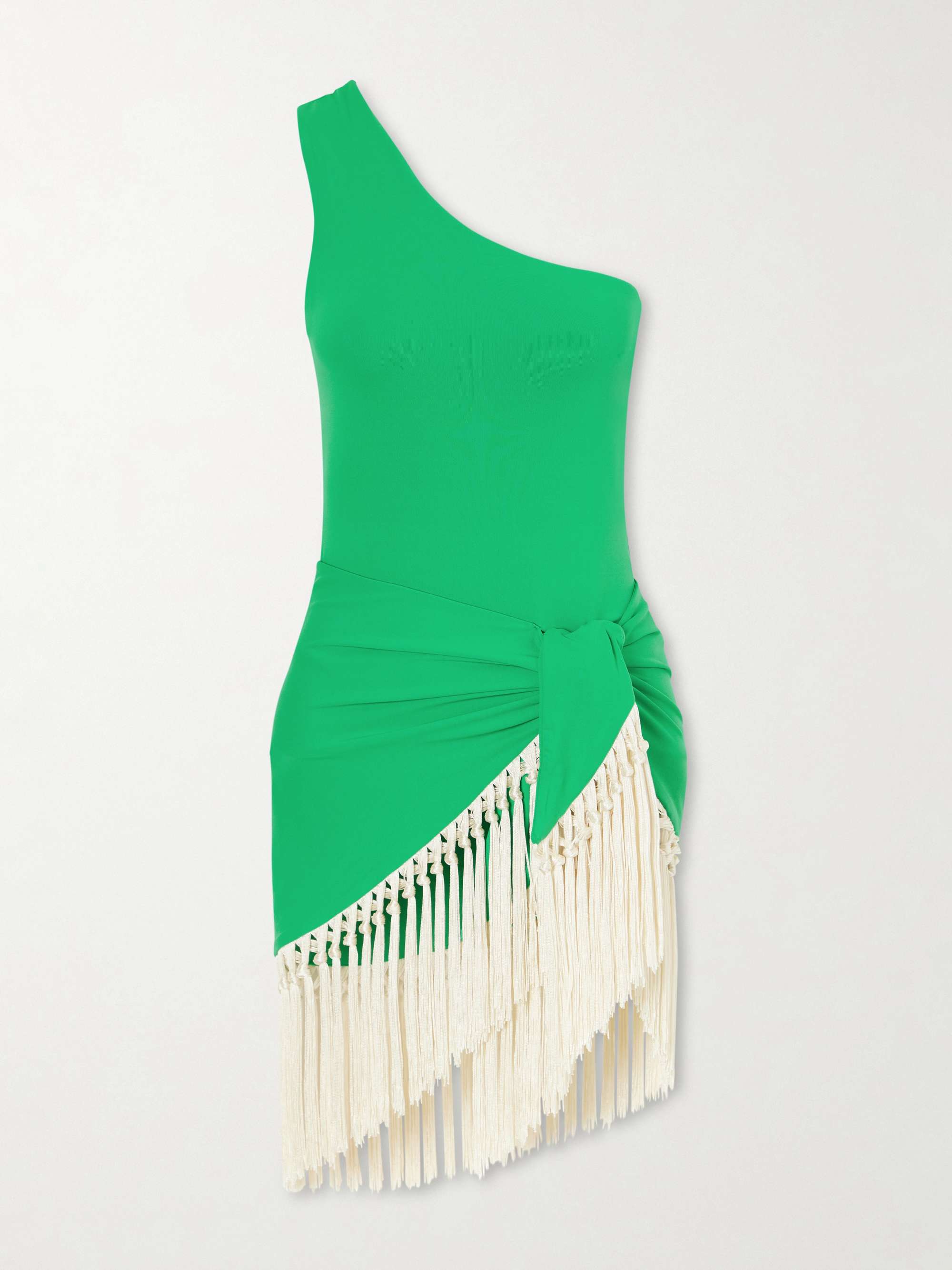 Yacare Swimsuit and Fringed Pareo Set