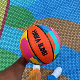 Colourful basket ball by Yinka Ilori