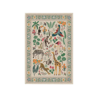 Jungle print designer rug