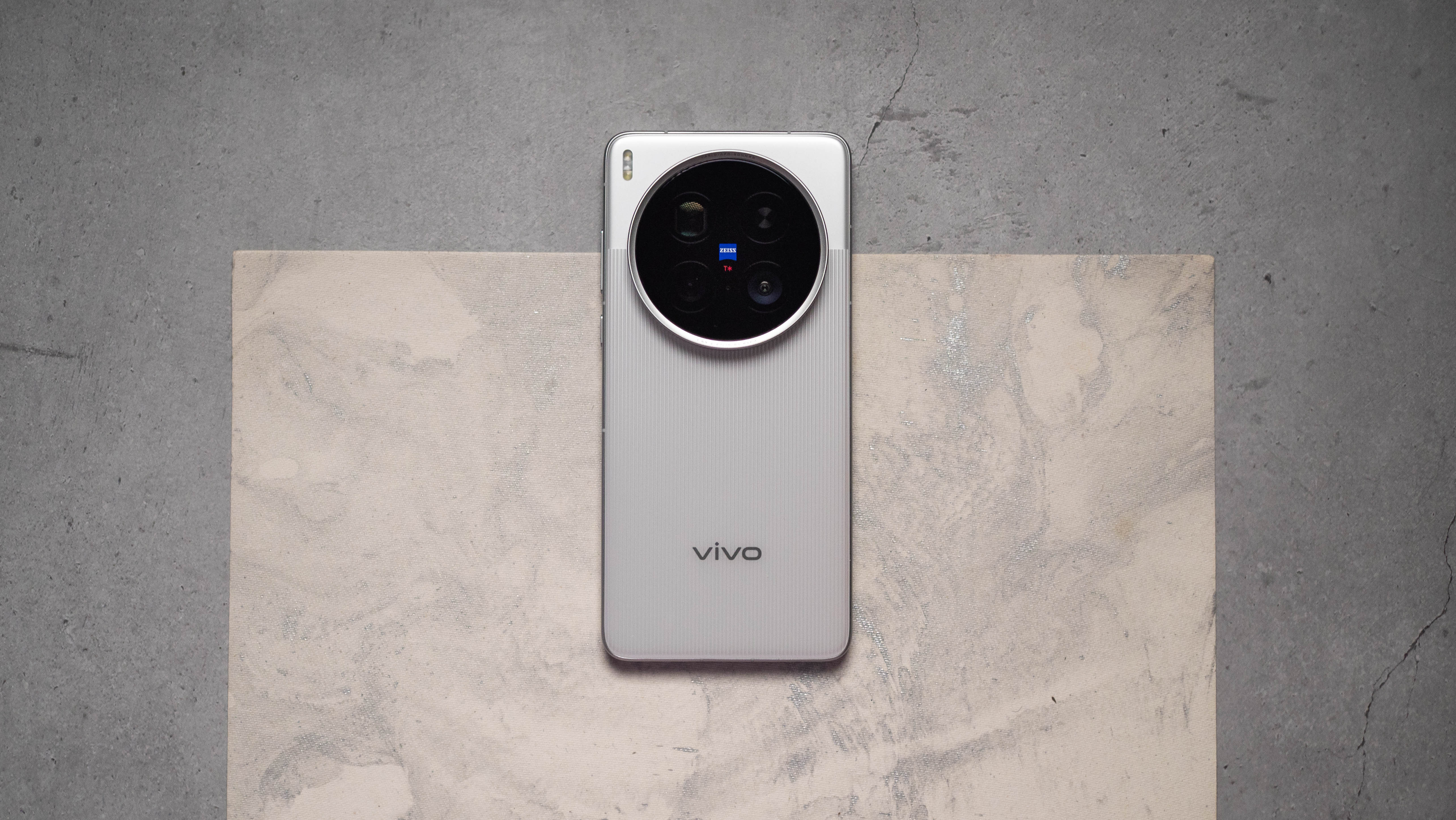 Vivo X200 Ultra back view against a grey background