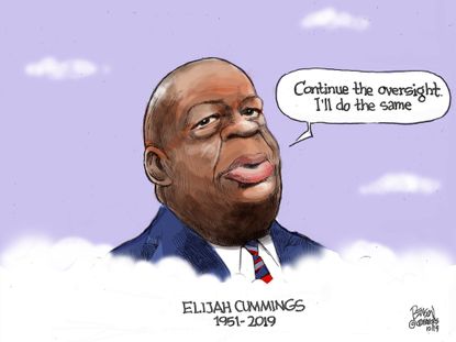 Political Cartoon U.S. Elijah Cummings Oversight