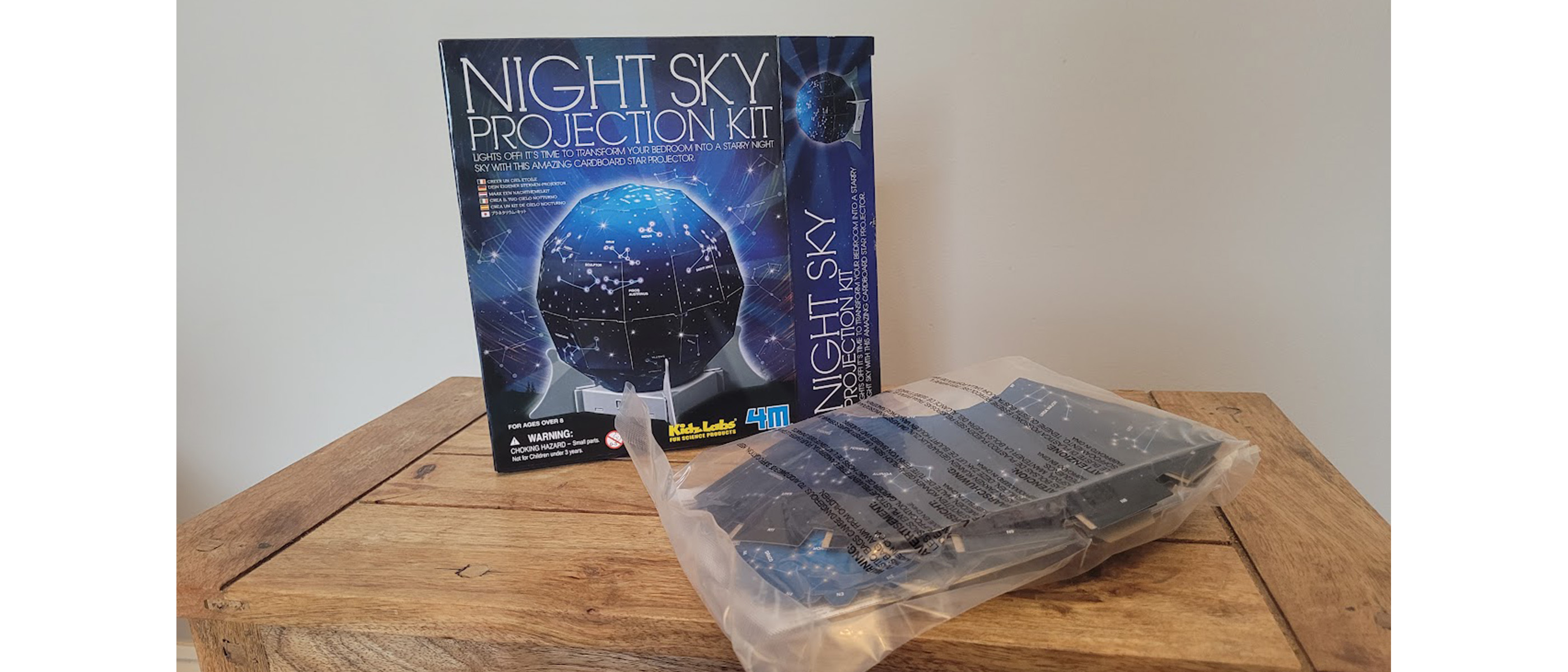 The unboxing of the Create a night sky projection kit