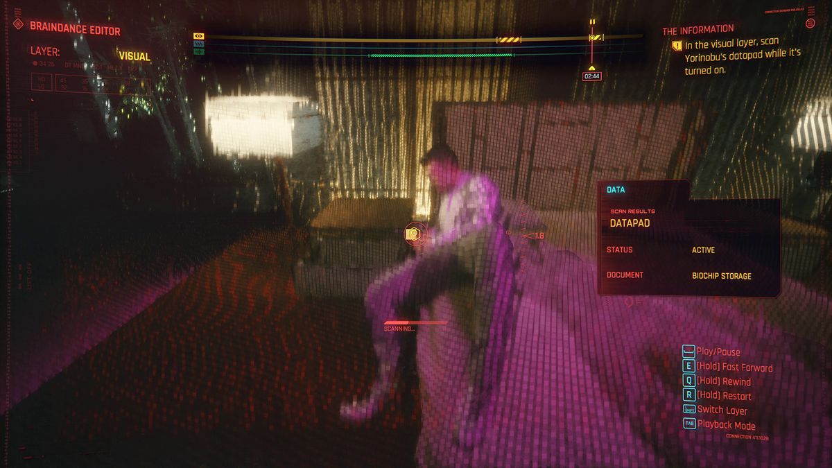 Cyberpunk 2077 how to find the relic &mdash; scanning Yorinobu's datapad
