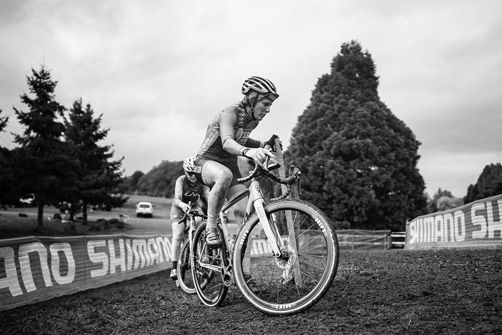Brenna Wrye-Simpson racing with Team S&amp;M in cyclo-cross