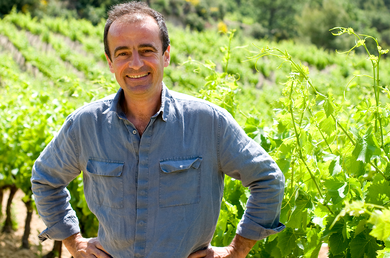 Jean-Baptiste Meunier amongst his vines