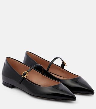 Ribbon Jane Patent Leather Mary Jane Flats