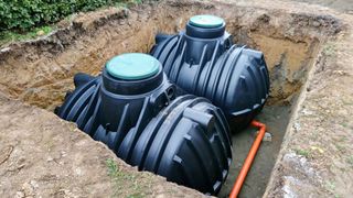 Rainwater tanks underground