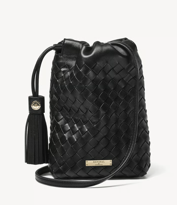 Aspinal Soho phone pouch in black