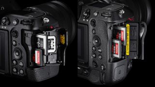Nikon Z8 vs Z9 - memory card slots