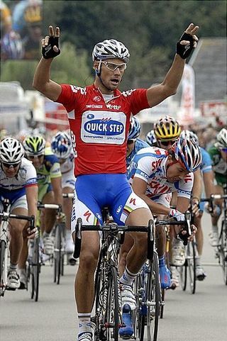 Tom Boonen (Quick Step) counts his wins