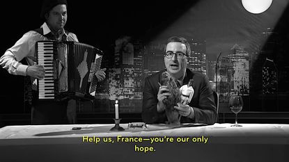 John Oliver pleads with France to reject Marine Le Pen