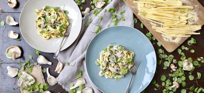 tagliatelle with mushrooms