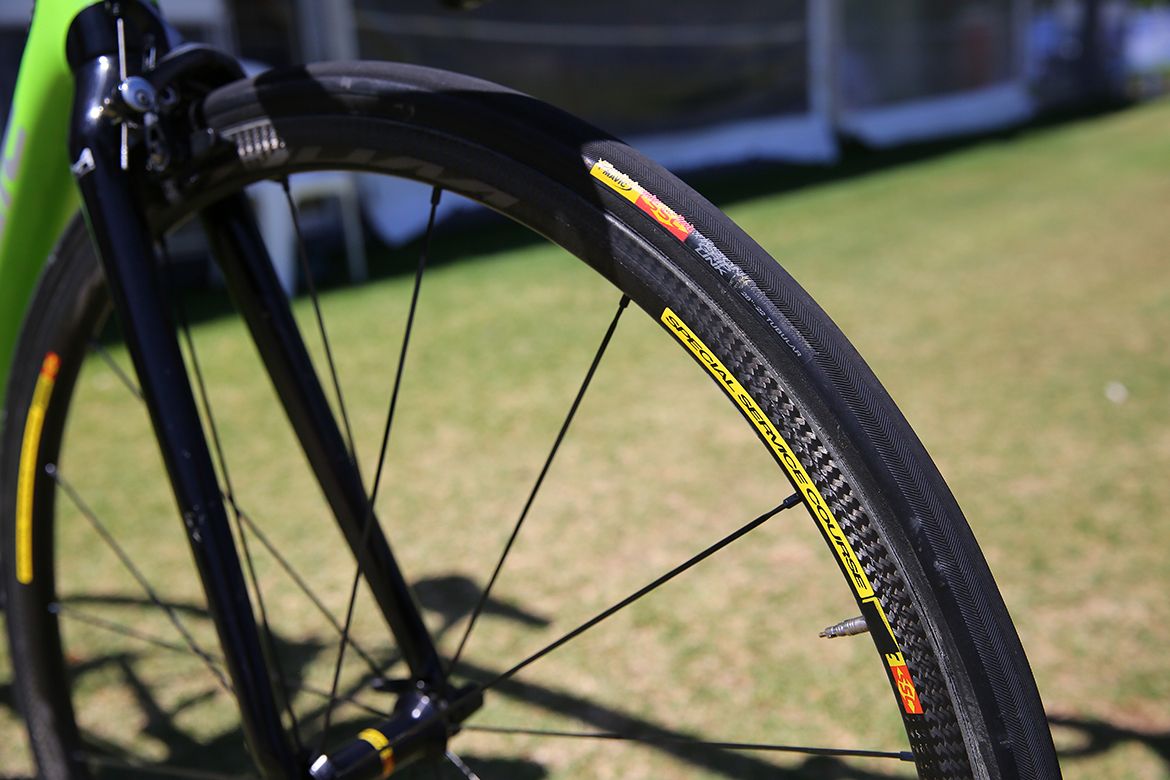 Cannondale-Drapac use Mavic carbon Special Service Course wheels and tyres