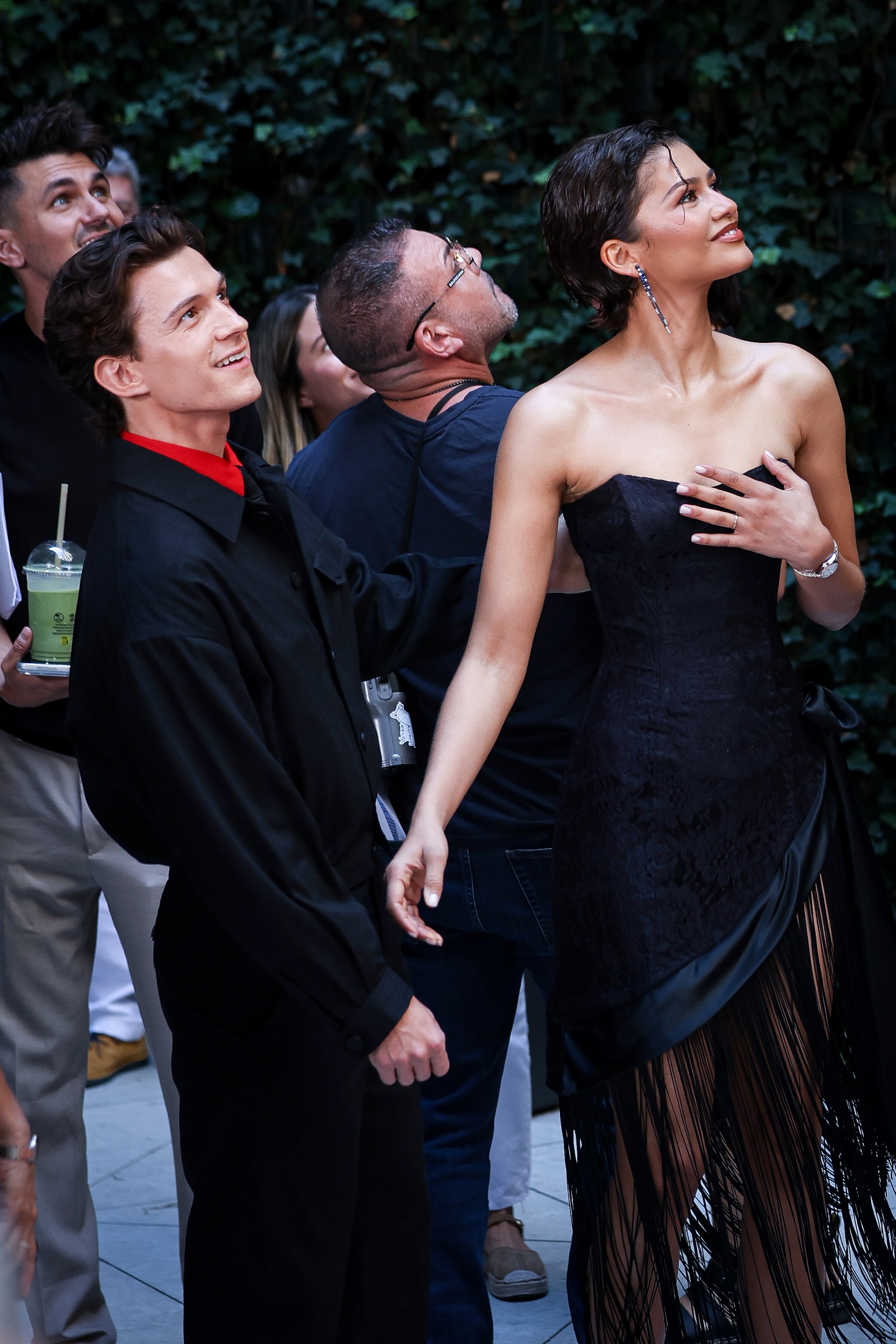 Tom Holland and Zendaya attend the Spider-Man: Brand New Day photocall at the Four Seasons Hotel on June 15, 2026 in Madrid, Spain.