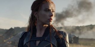 Scarlett Johansson as Black Widow ponders her future... or her past