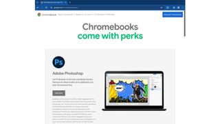 The perks page for Google's Chromebook Plus