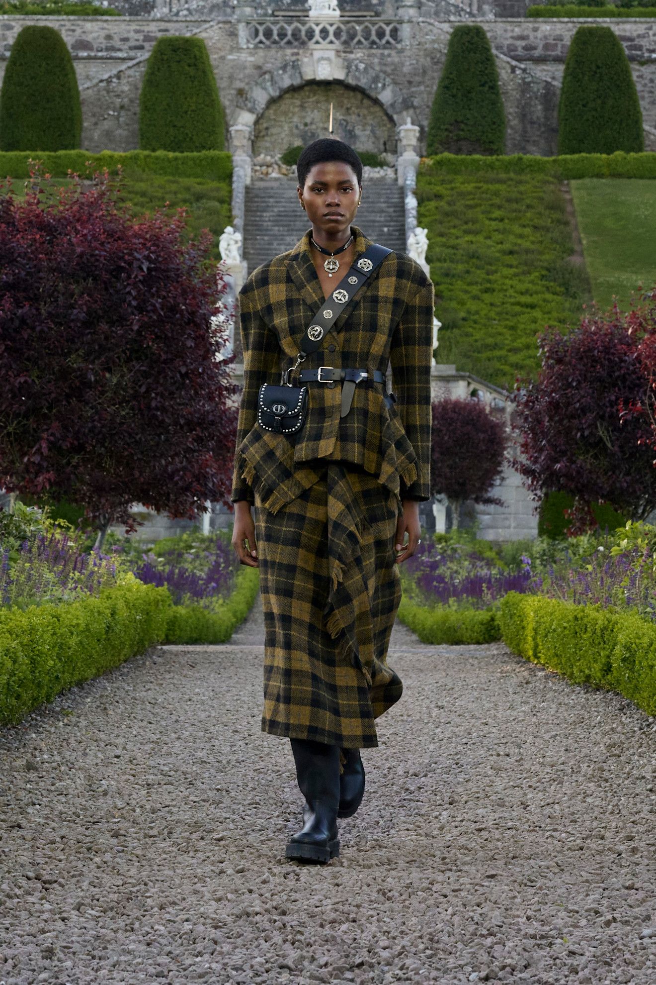 An image of one of the best checked shirts, as seen on Dior's Resort 2025 runway.