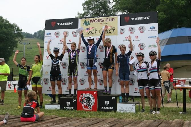 The WORS Pro XCT women's podium