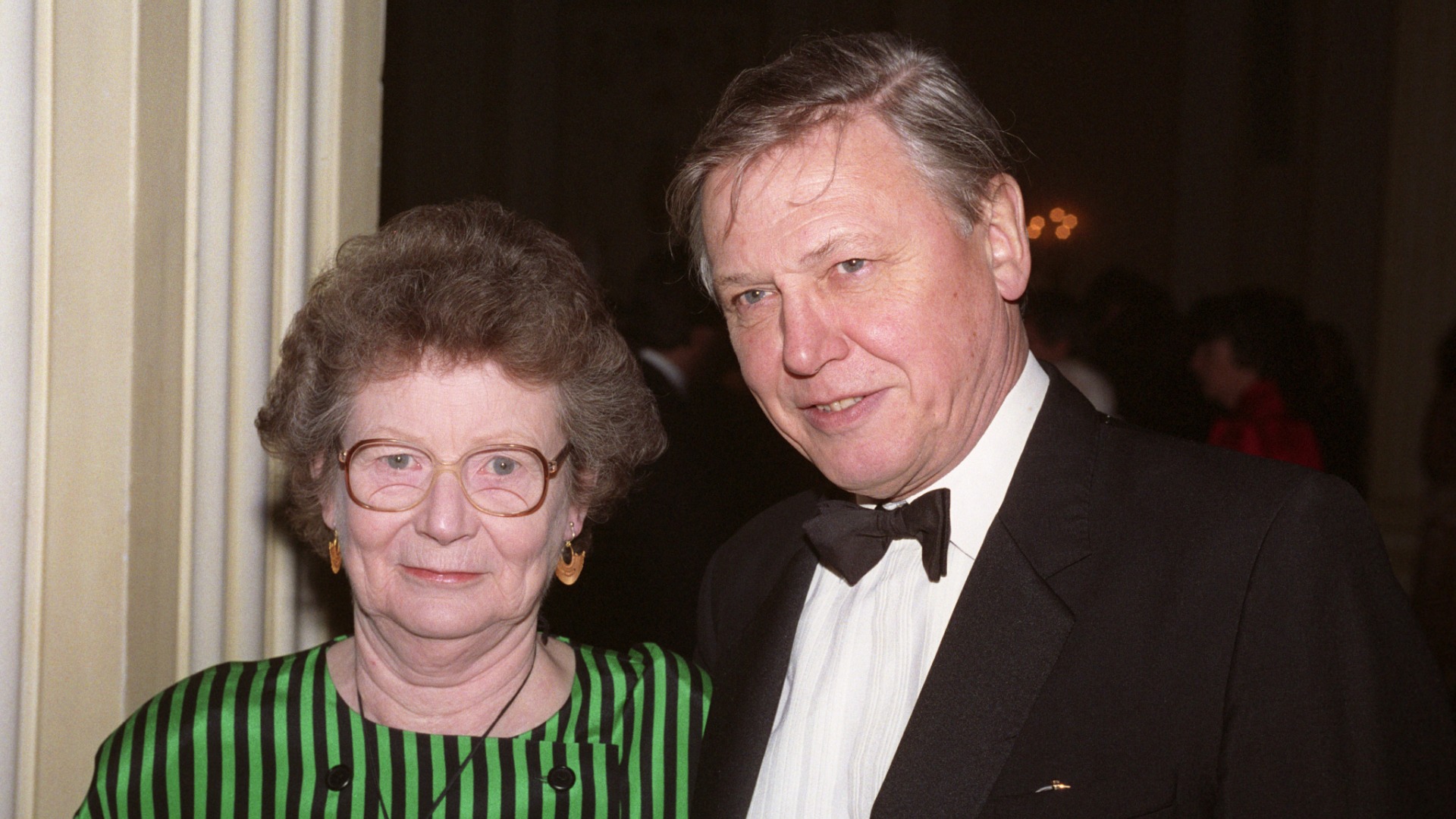 Sir David Attenborough and his wife Jane Oriel