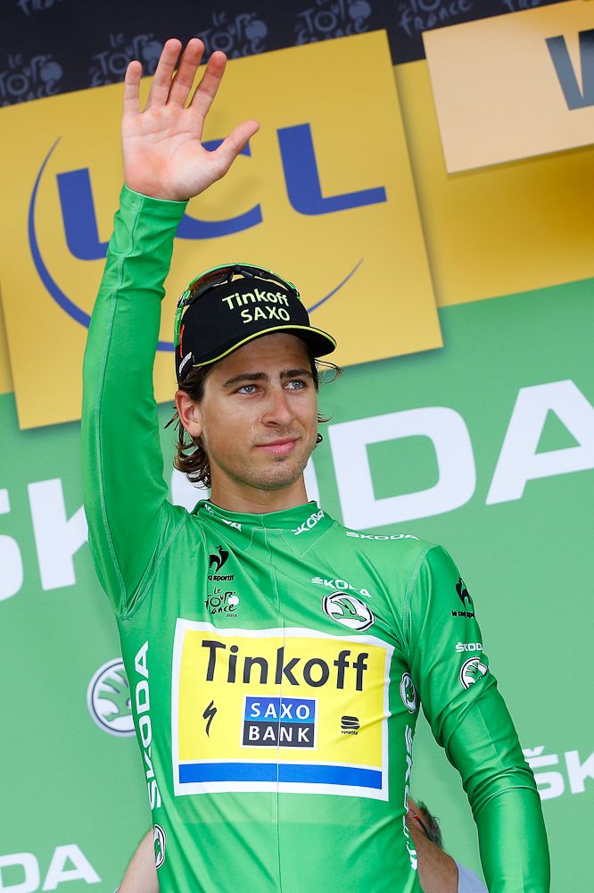 Peter Sagan in another green jersey.