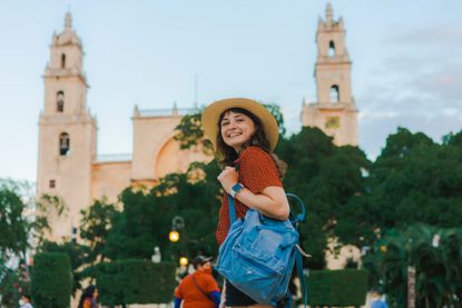 Woman walking in Mexico, one of the cheapest countries to visit