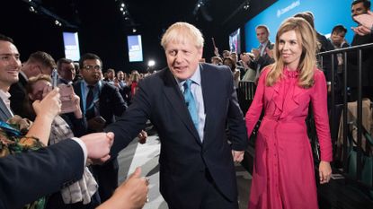 Boris Johnson and his girlfriend Carrie Symonds