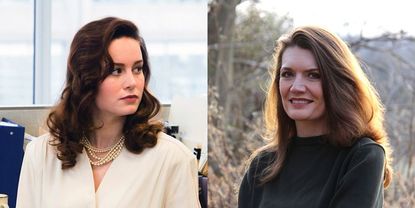 Brie Larson and Jeannette Walls 