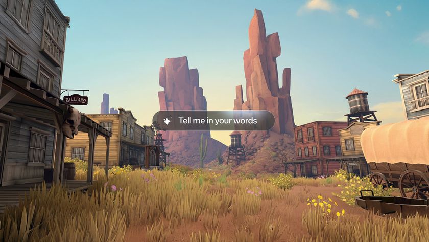 A western world in Meta Horizon Worlds created by Meta AI prompts