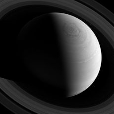 Saturn Hexagonal Jet Stream Cassini Spacecraft View