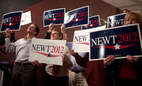 Newt Gingrich supporters in Iowa: Hawkeye State Republicans will head to 1,774 caucus locations Tuesday night to make their presidential preferences known.