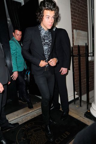 Harry Styles at the Sony Music after party