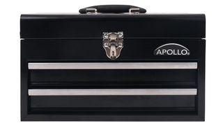 Apollo Tools black and silver tool chest