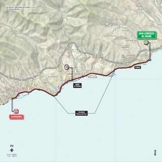 Giro d'Italia 2015, stage one map