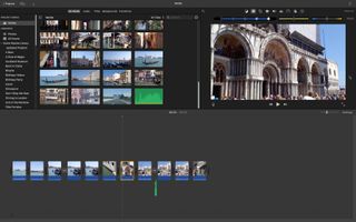 Screenshot of Apple iMovie video editing software