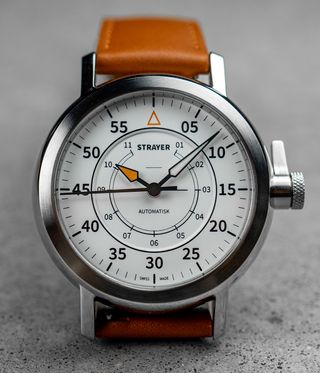 Strayer watch with clean face