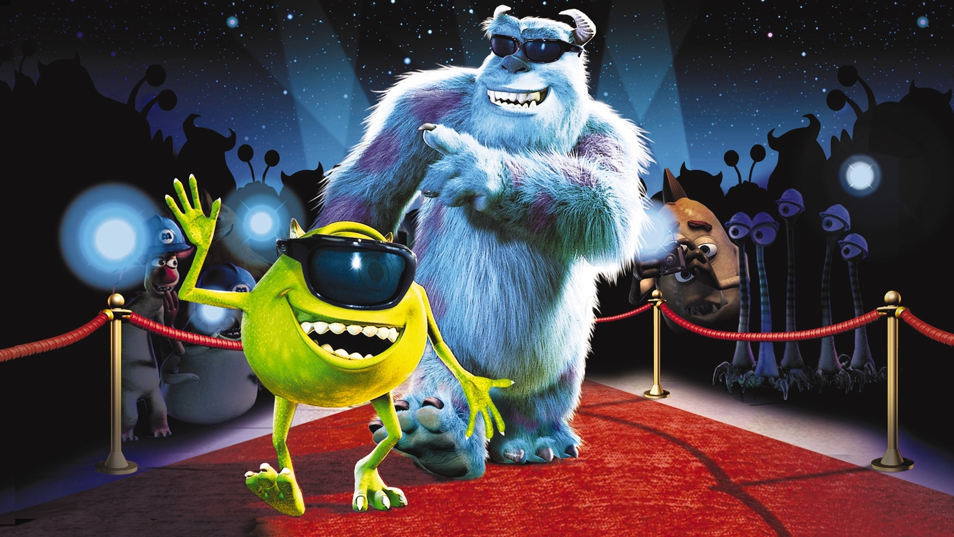 Mike and Sully from Monsters Inc