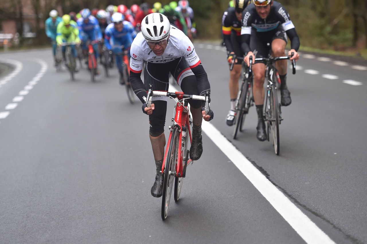 Stijn Devolder (Trek) on the attack