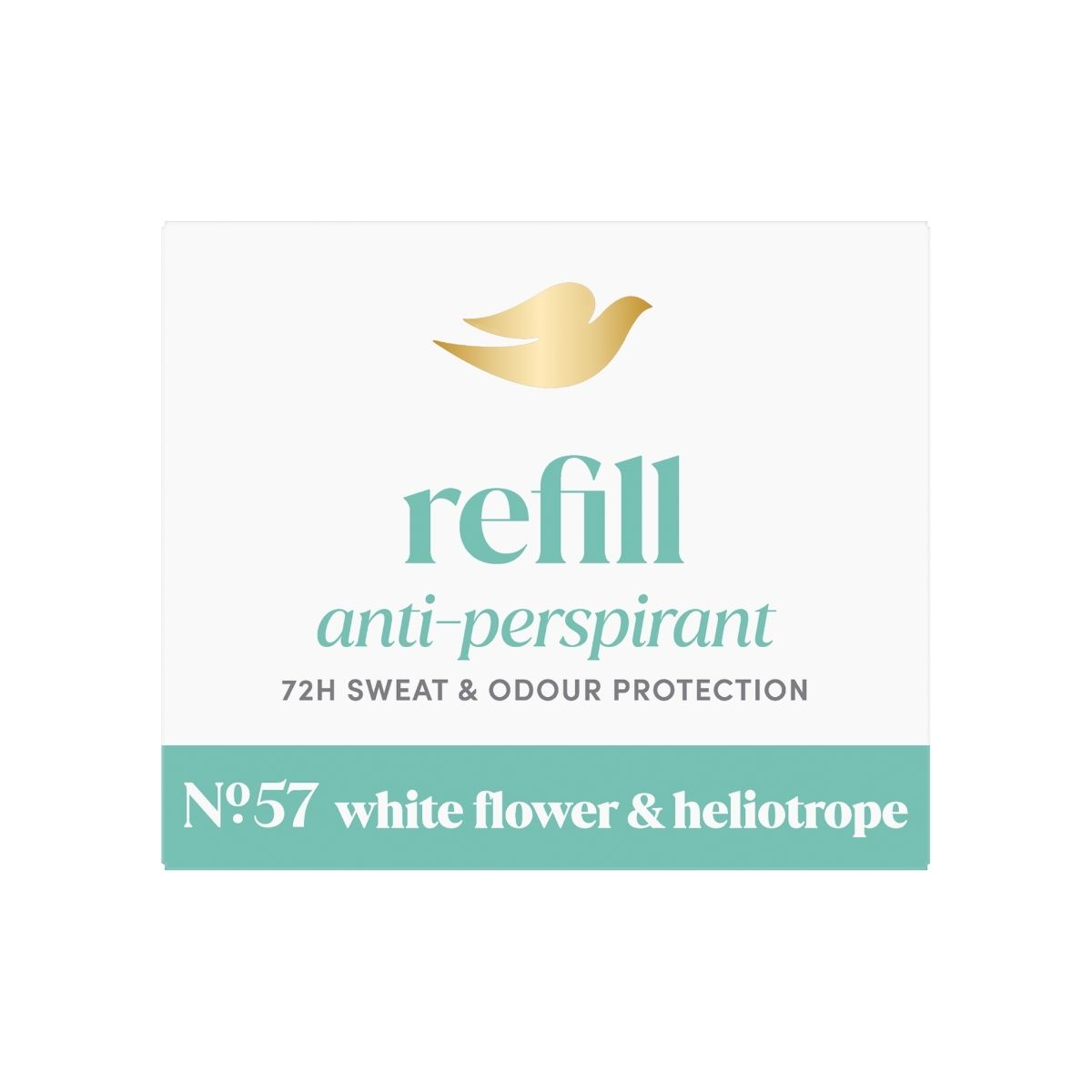 Dove anti-perspirant refill white flower and heliotrope