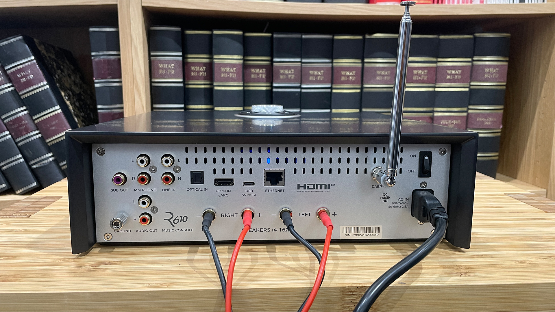 Ruark R610 streaming amplifier in test room
